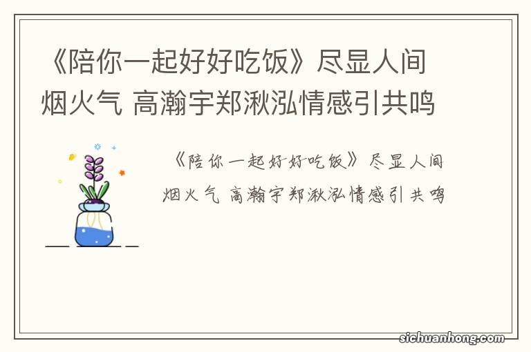 《陪你一起好好吃饭》尽显人间烟火气 高瀚宇郑湫泓情感引共鸣