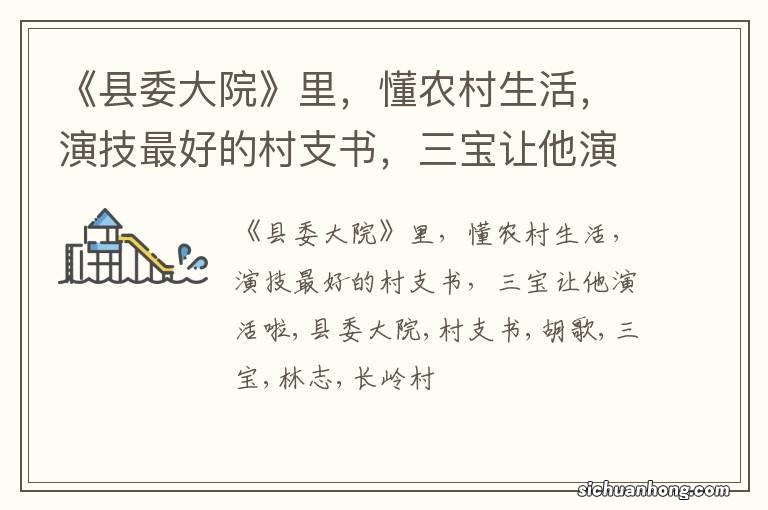 《县委大院》里,懂农村生活,演技最好的村支书,三宝让他演活啦