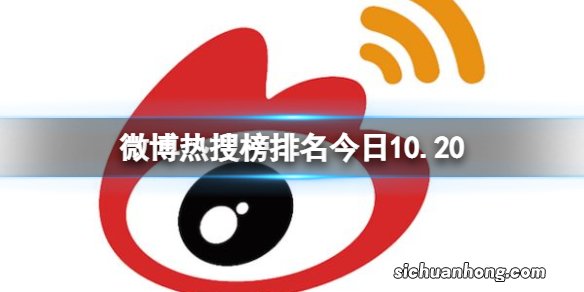 微博热搜榜排名今日10.20 微博热搜榜今日事件10月20日