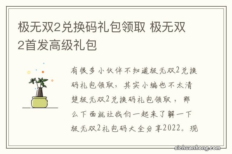 极无双2兑换码礼包领取 极无双2首发高级礼包