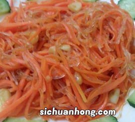 胡萝卜丝粉丝怎么炒