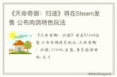《天命奇御：归途》将在Steam发售 公布肉鸽特色玩法