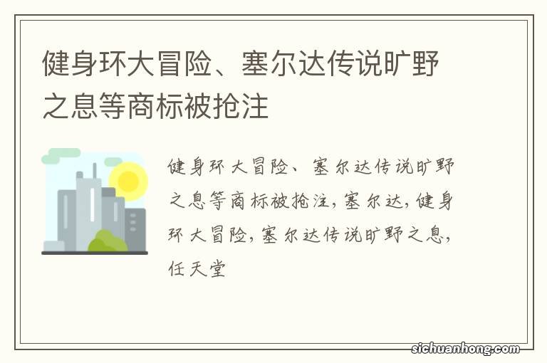 健身环大冒险、塞尔达传说旷野之息等商标被抢注