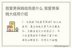 我爱男保姆结局是什么 我爱男保姆大结局介绍