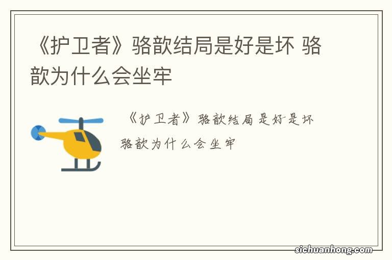 《护卫者》骆歆结局是好是坏 骆歆为什么会坐牢