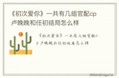 《初次爱你》一共有几组官配cp 卢晚晚和任初结局怎么样