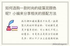 如何选购一款时尚的硅藻泥颜色呢？小编来分享相关的搭配方法