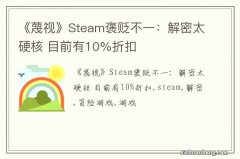 《蔑视》Steam褒贬不一：解密太硬核 目前有10%折扣