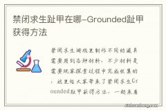 禁闭求生趾甲在哪-Grounded趾甲获得方法