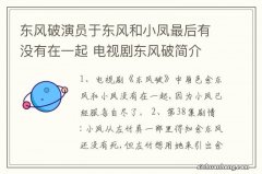 东风破演员于东风和小凤最后有没有在一起 电视剧东风破简介