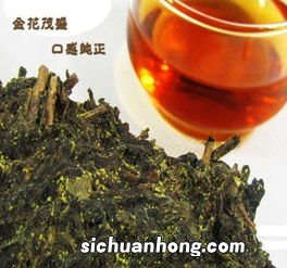 茯茶里面的金黄色的是什么