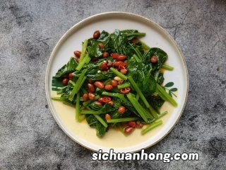 花生与菠菜凉拌怎么做