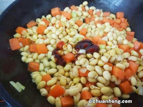 胡萝卜黄豆扁怎么做