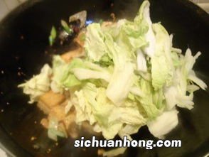 豆腐炒白菜怎么做