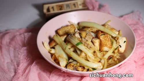 豆腐炒白菜怎么做