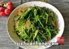 菠菜粉条怎么做